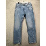 Levi's Jeans | Levis 505 Jeans Mens 32x32 Blue Distressed Regular Fit Straight Denim New A29 | Color: Blue | Size: 32