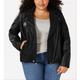 Michael Kors Jackets & Coats | Michael Kors Women's Leather Moto Jacket Black Size 1x | Color: Black | Size: 1x