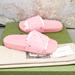 Gucci Shoes | New! Gucci Rubber Gg Monogram Perforated Womens Slide Sandals | Color: Pink | Size: 8