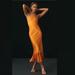 Anthropologie Dresses | Anthropologie Delfi Collective Strapless Silk Fringe Dress | Color: Orange | Size: S