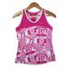 Nike Tops | Nike Dri Fit Hot Pink White Cross Country Racerback Running Tank Top Medium | Color: Pink | Size: M