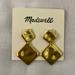 Madewell Jewelry | Madewell Nwt Authentic Yellow Gold-Tone With Sterling Silver Post Earrings | Color: Gold | Size: Read Description
