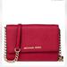 Michael Kors Bags | Michael Kors Saffiano Jet Set Small Crossbody Leather Bag | Color: Gold/Red | Size: Os