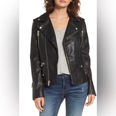 Levi's Jackets & Coats | Levi’s Faux Leather Moto Jacket | Color: Black | Size: L