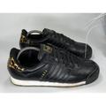 Adidas Shoes | Adidas Originals Samoa Men's Black Gold Leopard Animal Print Sneakers Size Us 9 | Color: Black | Size: 9