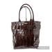 Kate Spade Bags | Kate Spade Knightsbridge James Croc Embossed Brown Leather Tote Bag Bow | Color: Brown/Tan | Size: Os