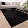 Omid Carpets - Noir Tapis de salon Pile courte et douce - 60x110cm