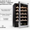 Klarstein - Cave a Vin Caves à Vin de Conservation de 63L Porte en Verre Cave a Vins à Zone Unique