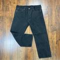 Levi's Jeans | Levi’s 505 Men’s Jeans 40x29 Black Denim Straight Leg 100% Cotton Red Tab. | Color: Black | Size: 40