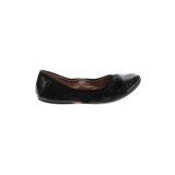 Easy Spirit Flats: Ballet Chunky Heel Casual Black Print Shoes - Women's Size 7 1/2 - Round Toe