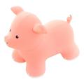 GERARDO'S Toys Jumpy Bouncy Pink Piggy Hopper Ride on Animal With Pump included for Toddlers and Kids - Bouncy Hopping Toy - Children Inflatable Jumping Ball - Indoor Outdoor Fun Play - 24 Months+