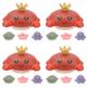 Vaguelly 4 Sets Induction Water Spray Ball Baby Bathtub Toy for Kids Infant Tub Kids Playset Baby Sports Toys Baby Bath Toys Kidcraft Playset Toys for Infants Child Abs Music