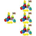 HEMOTON 4 Sets Blocks Matching Puzzle Toys Color Matching Toy Kids Sorting Geometry Sorting Toys Sorting and Stacking Toys Sorting and Stacking Games Wooden Child To Stack Tower of Hanoi