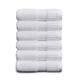 NY Loft 100% Cotton Hand Towel 6 Pack | Super Soft & Absorbent Quick-Dry Hand Towels 16" x 28" |Textured and Durable Cotton | Trinity Collection (6 Pack Hand Towel, Bright White)