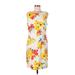 Alyx Casual Dress - Sheath Crew Neck Sleeveless: Yellow Floral Dresses - Women's Size 12