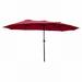 Latitude Run® Sermin 15' Rectangular Market Umbrella Metal in Red | 15" x 8' | Wayfair 88677063D0894592B13275D507C894F6