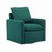 Armchair - Ebern Designs Jeannette 28.74" Wide Velvet Swivel Armchair in Brown | 28.35 H x 28.74 W x 29.92 D in | Wayfair