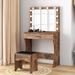 Latitude Run® Terese Vanity Wood in Brown | 55.1 H x 31.1 W x 15.4 D in | Wayfair 31E13B7588E8478D9039FEE79AD6B6F2