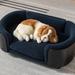 Tucker Murphy Pet™ Pet Bed Dog Bed Mat, Solid Wood in Blue | 9.84 H x 26.38 W x 16.14 D in | Wayfair F606742E8CEF4D34857C262178F85617