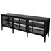 Ebern Designs Norrington 59.45" W Storage Credenza Metal in Black/Yellow | 21.34 H x 59.45 W x 13.9 D in | Wayfair C8735B450C8D403C95C67332A9F8680A