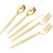 300 Pcs Gold Plastic Cutlery, Gold Utensils Disposable