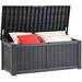 120 Gallon Outdoor Storage Deck Box, Large Resin Patio Storage for Garden Tools, Waterproof, Lockable