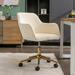 Velvet Adjustable Height Home Office Swivel Chair with Universal Wheel