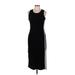 Marc New York Casual Dress - Sheath Scoop Neck Sleeveless: Black Solid Dresses - Women's Size Medium