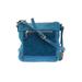 Vince Camuto Leather Crossbody Bag: Pebbled Blue Solid Bags