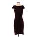 Victoria's Secret Casual Dress - Party: Burgundy Print Dresses - Women's Size Small