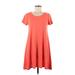 Old Navy Casual Dress - Shift: Orange Solid Dresses - Women's Size Medium