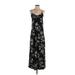 Old Navy Casual Dress - Midi: Black Floral Dresses - Women's Size Small Tall