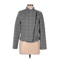 Banana Republic Factory Store Jacket: Gray Houndstooth Jackets & Outerwear - Women's Size Medium