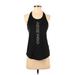 Nike Active Tank Top: Black Graphic Activewear - Women's Size X-Small