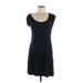 Esprit Casual Dress - DropWaist: Black Solid Dresses - Women's Size Medium