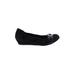 AGL Flats: Ballet Wedge Work Black Print Shoes - Women's Size 38.5 - Round Toe