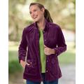 Blair Women's Wide-Wale Corduroy Shirt Jacket - Purple - L - Misses