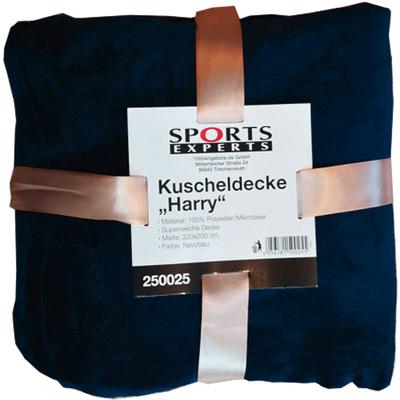 Xxl Kuscheldecke harry Navyblau 220 x 200 cm Fleecedecke Extradick dunkelblau