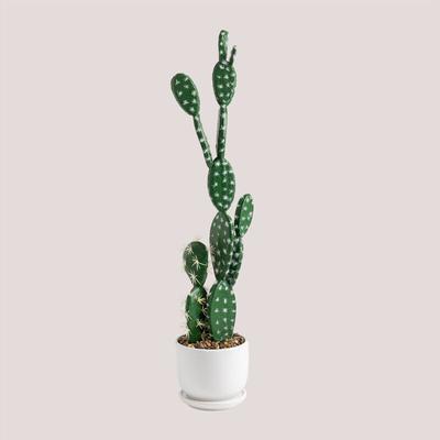 Künstlicher Kaktus Opuntia 60 cm ↑60 cm - ↑60 cm ↑60 cm - Sklum