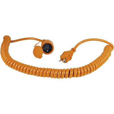 As-schwabe - as Schwabe 70415 Strom Verlängerungskabel 16 a Orange, Schwarz 5.00 m H07BQ-F 3G 2,5 Image
