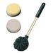 TOPRenddon Multipurpose Cleaning Brush Long Handle Bath Brush Soft Bath Brush Double-sided Rubbing Bath Brush Bath Ball Back Brush Bath Rubbing Back Brush