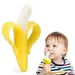 1pc Banana Gum Children Training Soft Head Toothbrush Baby Safe Silicone Grinding Stick Baby Learning Toothbrush