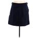 Ann Taylor LOFT Casual Mini Skirt Mini: Blue Solid Bottoms - Women's Size 12