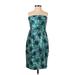 J.Crew Collection Casual Dress: Teal Jacquard Dresses - Women's Size 0