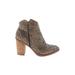 Mia Ankle Boots: Brown Leopard Print Shoes - Women's Size 6