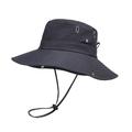 Homme Chapeau de seau Chapeau de soleil Chapeau de pêche Bonnet Boonie Chapeau de Randonnée Noir Orange Polyester Voyage Plage Extérieur Vacances Plein Protection solaire UV Ecran Solaire