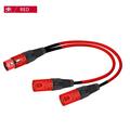 XLR Y-Splitter Cable 3Pin XLR Female to Dual 2 Male Color Y Cord Balanced Microphone Adaptor Patch Cable 0.3M-5M Red 0.3m