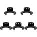 5 Pieces Microphone Hook Wireless for Speaking Wall Mount Clothes Rack Microphones Universal Wrought Iron