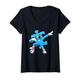 Damen Dabbing Soccer Puzzle Kinder Kleinkind Jungen Autismus Bewusstsein T-Shirt mit V-Ausschnitt