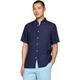 Tommy Hilfiger Herren Hemd Kurzarm, Blau (Carbon Navy), M